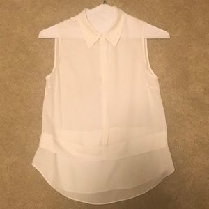 ALC White Silk Blouse Small